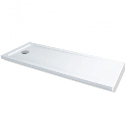 40mm Low Profile ABS Shower Tray - Rectangular 1700 x 700mm - White (End Waste) Waterworks Shower Trays Waterworks Bathrooms 