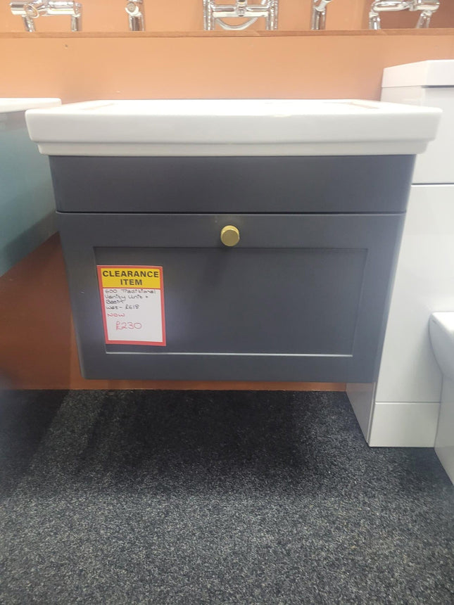 600 Traditional Vanity Soft Black Waterworks Bathrooms 