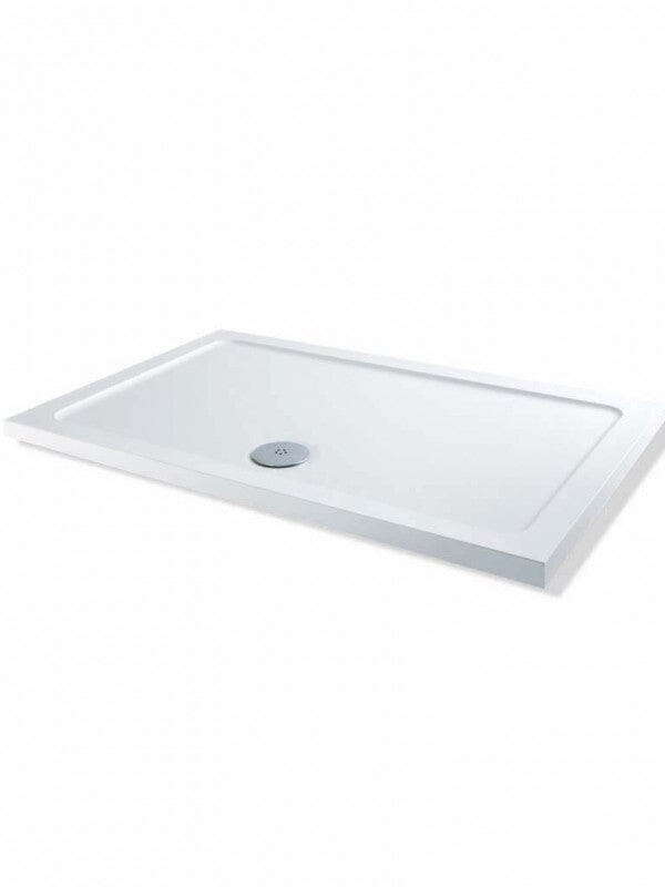 ABS Shower Tray - Rectangular - 1200mm x 760mm - White Waterworks Bathrooms 