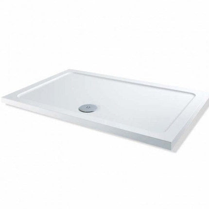 ABS Shower Tray - Rectangular - 1200mm x 800mm - White Waterworks Bathrooms 