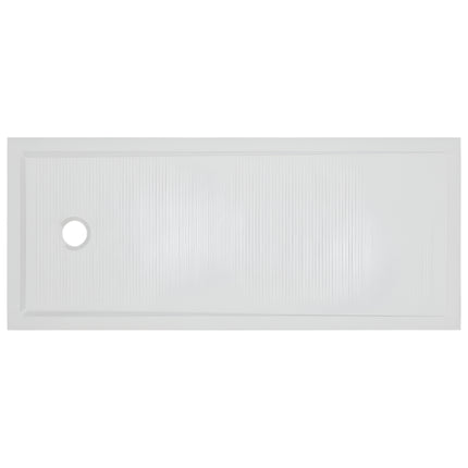 Anti Slip Gel Coated Stone Resin Rectangular Shower Tray 1700 x 700mm 40mm End Waste Waterworks Shower Trays Waterworks Bathrooms 