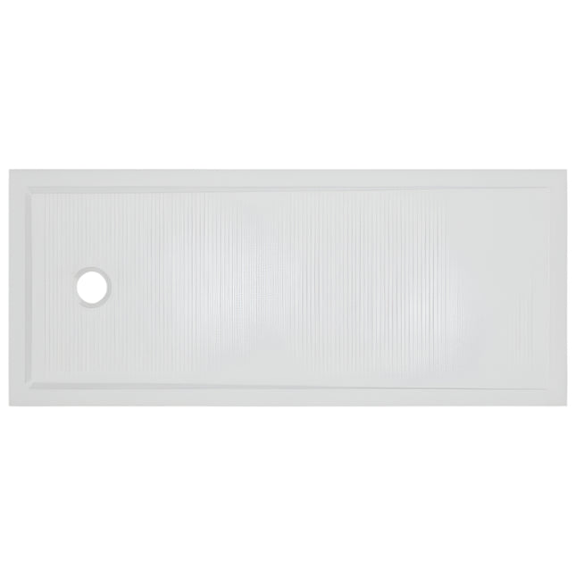 Anti Slip Gel Coated Stone Resin Rectangular Shower Tray 1700 x 700mm 40mm End Waste Waterworks Shower Trays Waterworks Bathrooms 