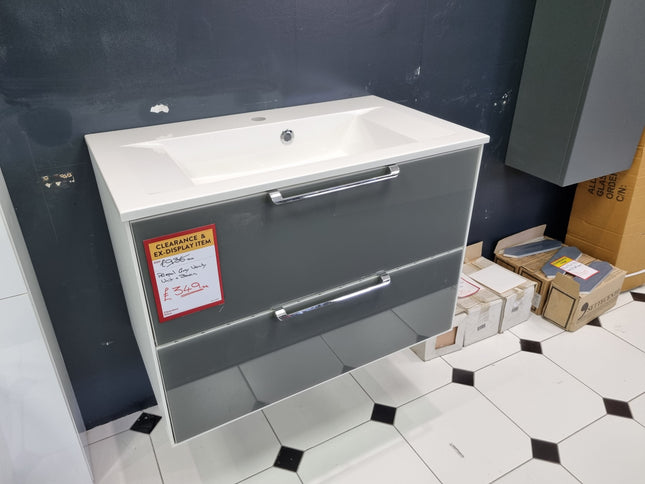 Aston Vanity Unit - 600 - Quartz Grey Clearance Vanity Unit Waterworks Bathrooms 
