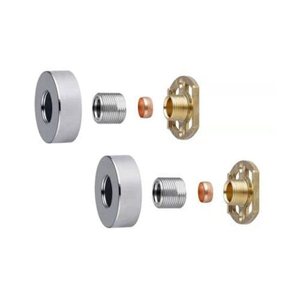 Chrome Easy Fix Bar Shower Fixing Kit Round Waterworks Showers Waterworks Bathrooms 