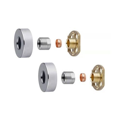Chrome Easy Fix Bar Shower Fixing Kit Round Waterworks Showers Waterworks Bathrooms 