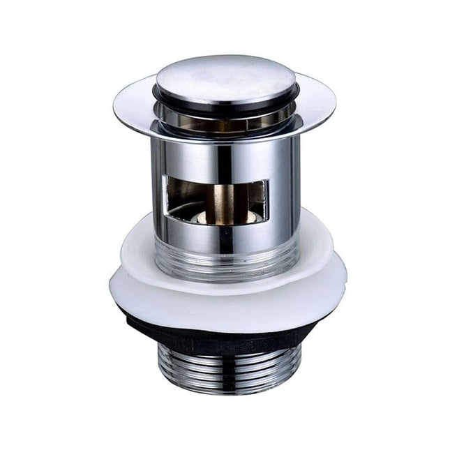 Click Clack Basin Waste Chrome Slotted Waterworks Wastes - Bits & Bobs Waterworks Bathrooms 