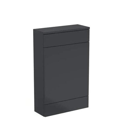 Compact Slim Satin Black Wc Unit (Excluding Cistern) Waterworks Vanity Units Waterworks Bathrooms 