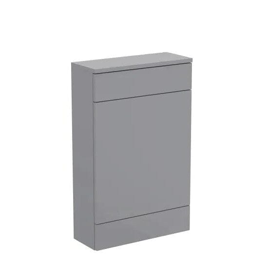 Compact Slim Satin Grey Wc Unit (Excluding Cistern) Waterworks Vanity Units Waterworks Bathrooms 