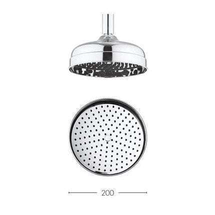 Crosswater Belgravia 200 mm Easy Clean Showerhead Shower Head Crosswater 