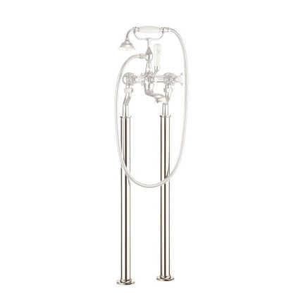 CROSSWATER Belgravia Floor Standing Legs Nickel Clearance Bath Crosswater 
