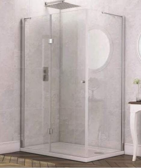 Cubico Genoa 800 Frameless Pivot Door For Recess Shower Door Cubico 