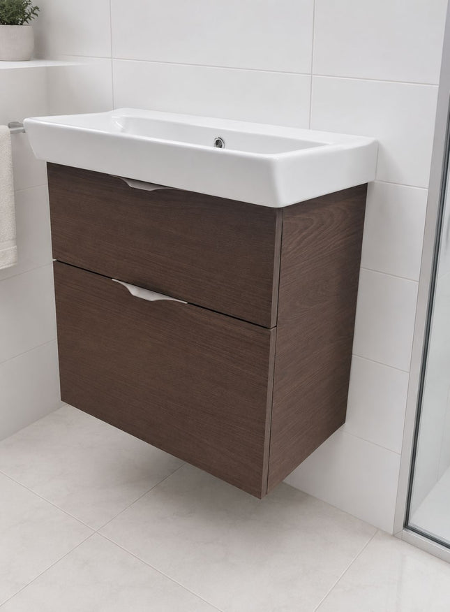 Deuco Elan 600 Wall Hung Vanity Unit & Basin Clearance Vanity Unit Waterworks Bathrooms 