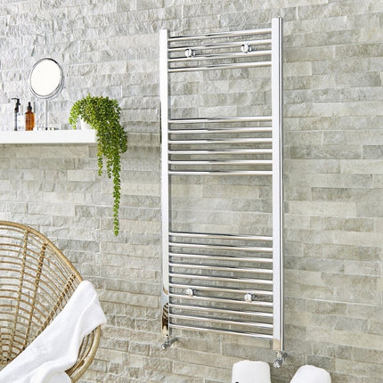 Empire 22mm Straight Towel Rail - 800mm x 500mm - Chrome Waterworks Heating Waterworks Bathrooms 