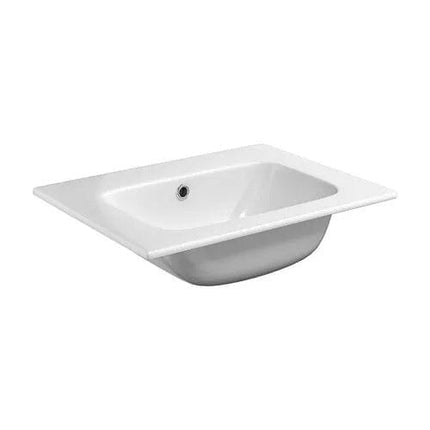 Envy 600mm Matt Green Finish Double Drawer Vanity Unit Wall Mounted Waterworks Vanity Units Waterworks Bathrooms 