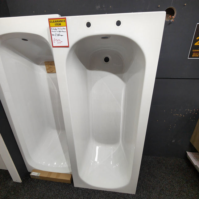 Essentials 1660mm x 700mm Single End Bath & Legs Clearance Bath Waterworks Bathrooms 