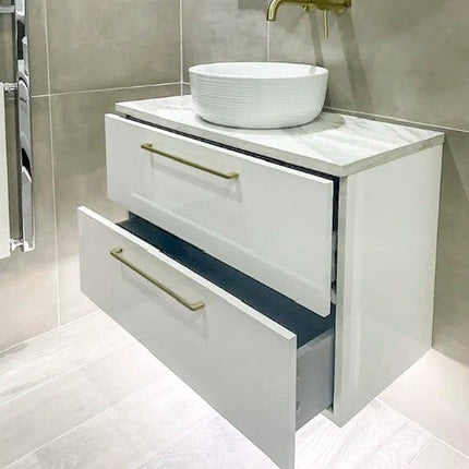 Ex-Display Novum Tranquil 800 Wall Hung Vanity Unit - White Clearance Vanity Unit Waterworks Bathrooms 