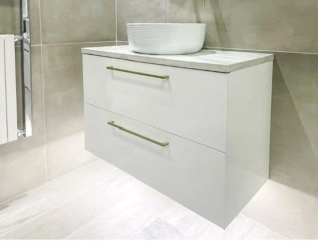 Ex-Display Novum Tranquil 800 Wall Hung Vanity Unit - White Clearance Vanity Unit Waterworks Bathrooms 