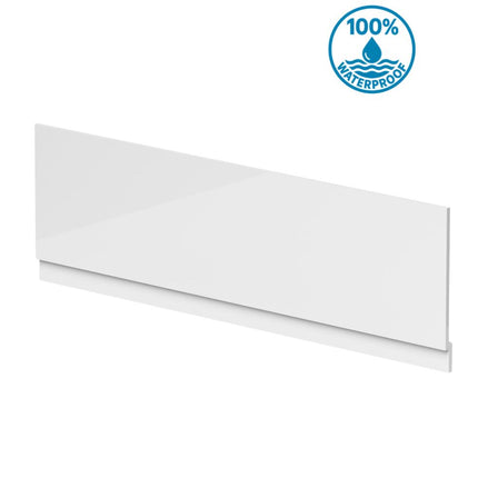 Excel 1700mm Waterproof Front Bath Panel 2 pc White Waterworks Baths Screens and Panel Waterworks Bathrooms 