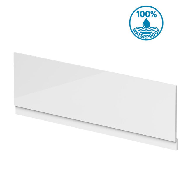 Excel 1700mm Waterproof Front Bath Panel 2 pc White Waterworks Baths Screens and Panel Waterworks Bathrooms 