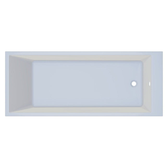 Excel Slim Edge Square Single Ended Bath - 1700 x 700mm Waterworks Baths Screens and Panel Waterworks Bathrooms 