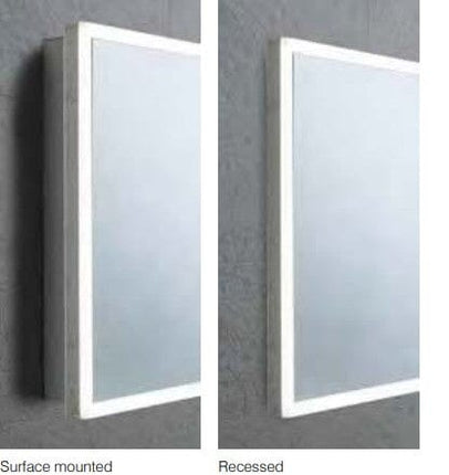 EXTEND - DOUBLE DOOR RECESSED CAB 1000 Clearance Mirror Waterworks Bathrooms 