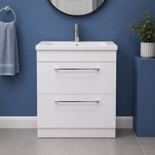 Ezra 600mm Floor Standing Vanity Unit & Basin Clearance Vanity Unit Waterworks Bathrooms 