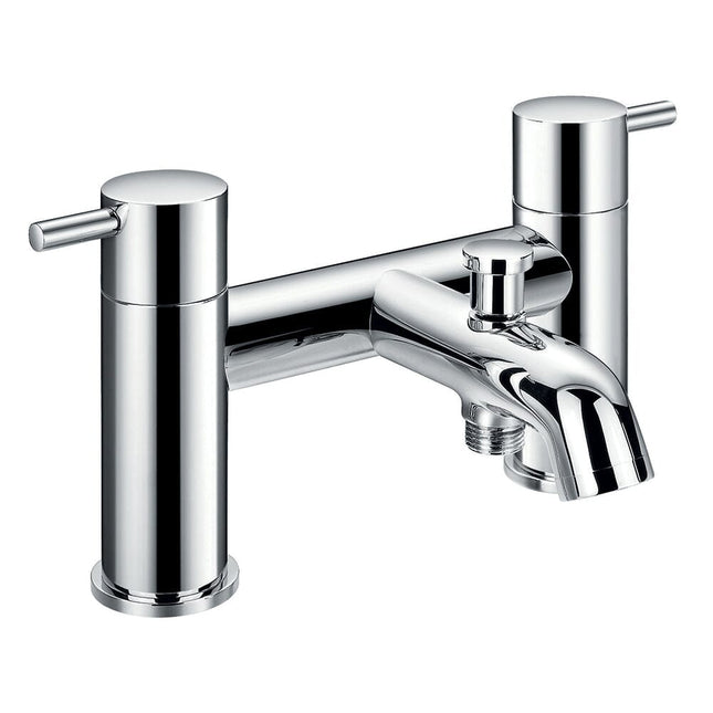 Flova Levo Deck Mounted Bath/Shower Mixer With Shower Set Bath Taps Flova 