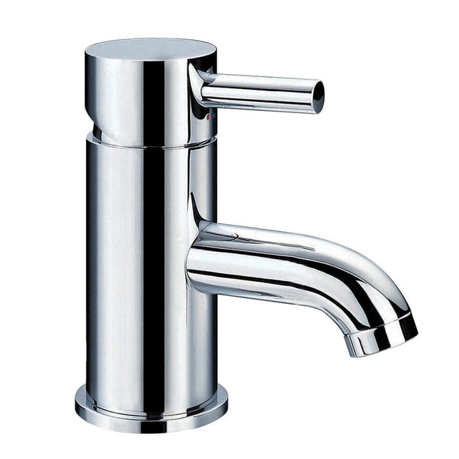 Flova Levo Small Basin Mixer 138 mm With Slotted Clicker Waste Basin Tap Flova 