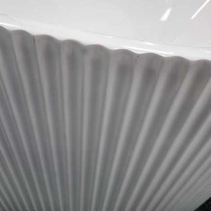 Fluted Freestanding Bath 1700x800x600 Clearance Bath Waterworks Bathrooms 