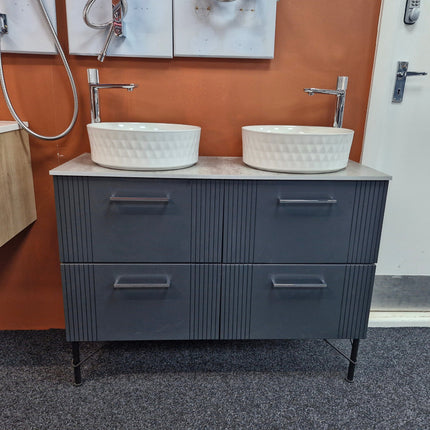 HIB Fabrica 1200 Vanity Unit with Worktop & countertop basin Clearance Vanity Unit HIB 