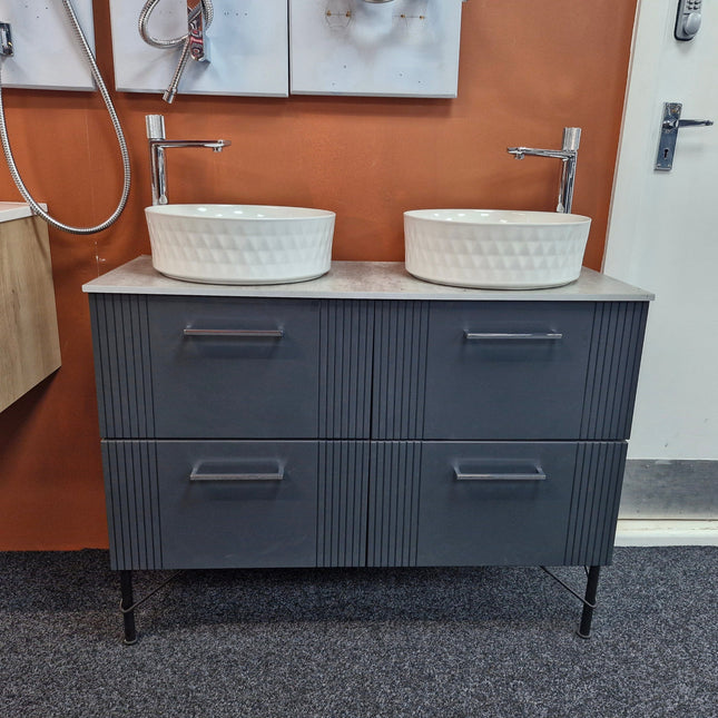 HIB Fabrica 1200 Vanity Unit with Worktop & countertop basin Clearance Vanity Unit HIB 