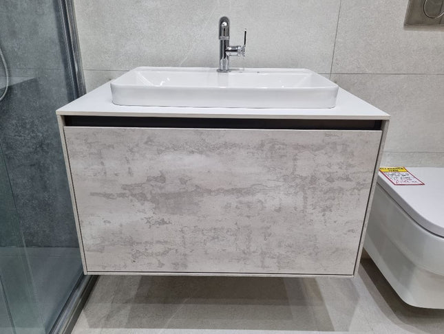 IMEX DESIRE SINGLE DRAWER VANITY UNIT WITH INSET COUNTERTOP Clearance Vanity Unit Imex 