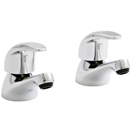 Kartell Koral Bath Pillar Taps Chrome Bath Taps Kartell 