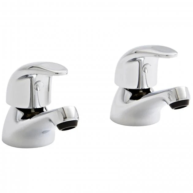 Kartell Koral Bath Pillar Taps Chrome Bath Taps Kartell 
