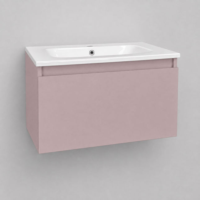 Lunes 600 Wall Hung Vanity Unit & Ceramic Basin Clearance Vanity Unit Waterworks Bathrooms 