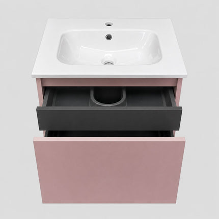 Lunes 600 Wall Hung Vanity Unit & Ceramic Basin Clearance Vanity Unit Waterworks Bathrooms 