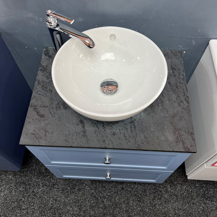 M Series 600 Wall Mounted Double Drawer Cabinet Clearance Vanity Unit Deuco 