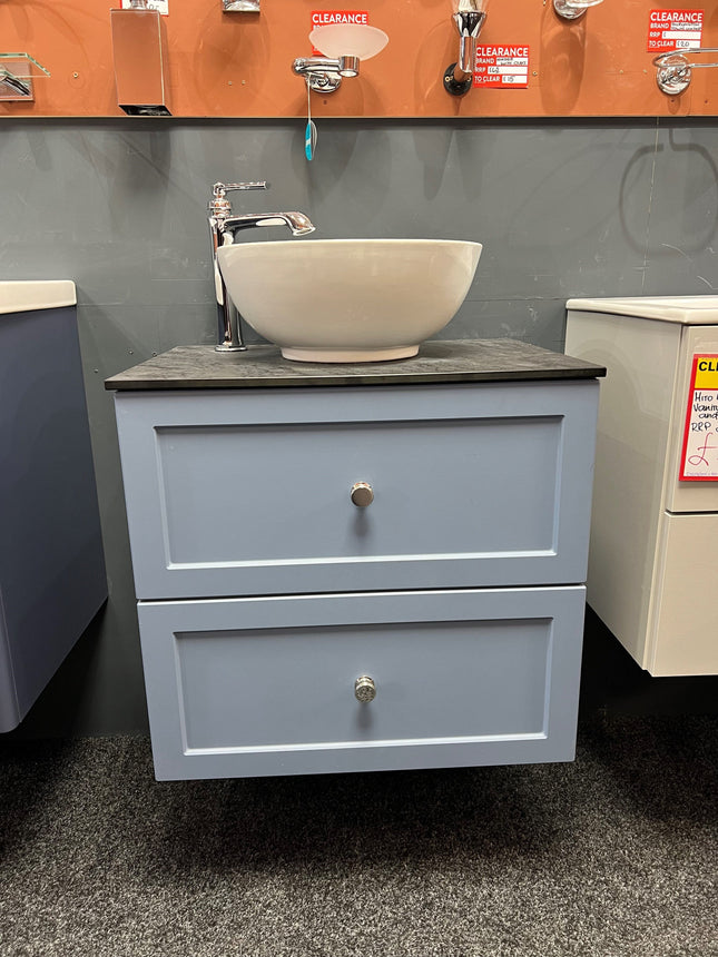 M Series 600 Wall Mounted Double Drawer Cabinet Clearance Vanity Unit Deuco 
