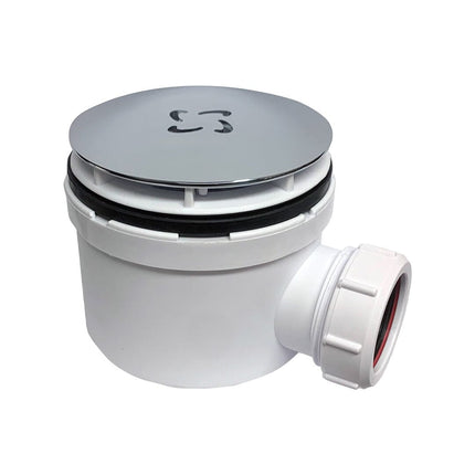 Metal Top 90mm High-Flow Waste Waterworks Shower Trays Waterworks Bathrooms 
