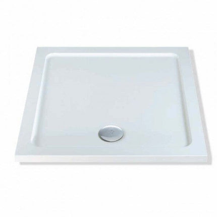 MX Stone Resin Shower Tray - Square 760 x 760mm - White Waterworks Bathrooms 