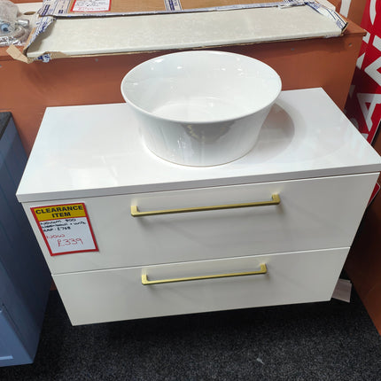 Novum Tranquil 800 Wall Hung Vanity Unit - White Clearance Vanity Unit Waterworks Bathrooms 