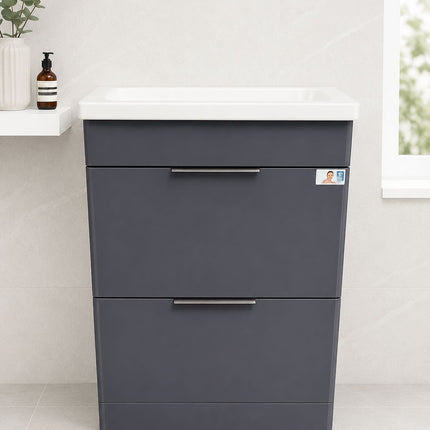 Ocean 600 Vanity Unit & Basin - 100% waterproof Clearance Vanity Unit Waterworks Bathrooms 