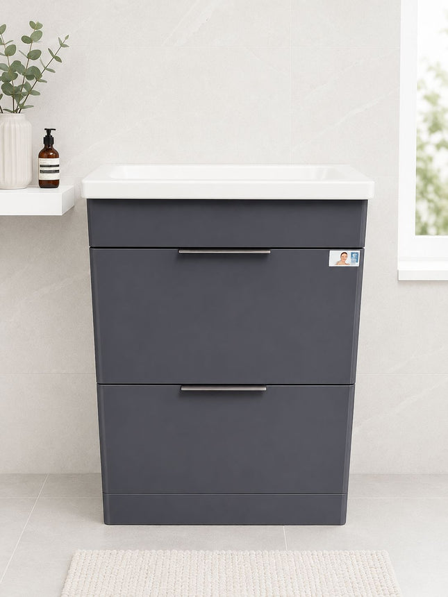 Ocean 600 Vanity Unit & Basin - 100% waterproof Clearance Vanity Unit Waterworks Bathrooms 