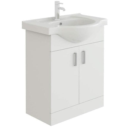 Pearl 650mm Vanity Unit & Ceramic Basin Waterworks Vanity Units Waterworks Bathrooms 