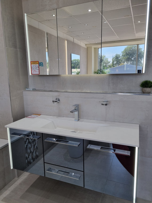 PELIPAL - Leonardo Vanity Unit & Mirror Cabinet Bundle Clearance Vanity Unit Waterworks Bathrooms 