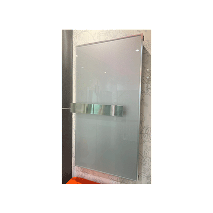 Quartz Exclusive Glass Fronted Radiator - Grey Metallic Radiator Radox 