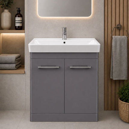 Rossini 600 Floor Standing Vanity Unit & Basin Waterworks Bathrooms 