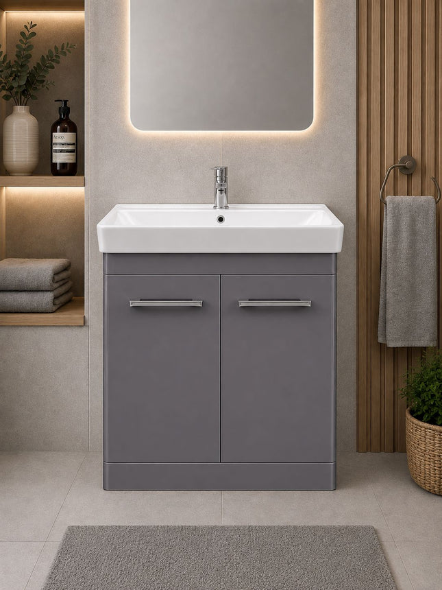 Rossini 600 Floor Standing Vanity Unit & Basin Waterworks Bathrooms 