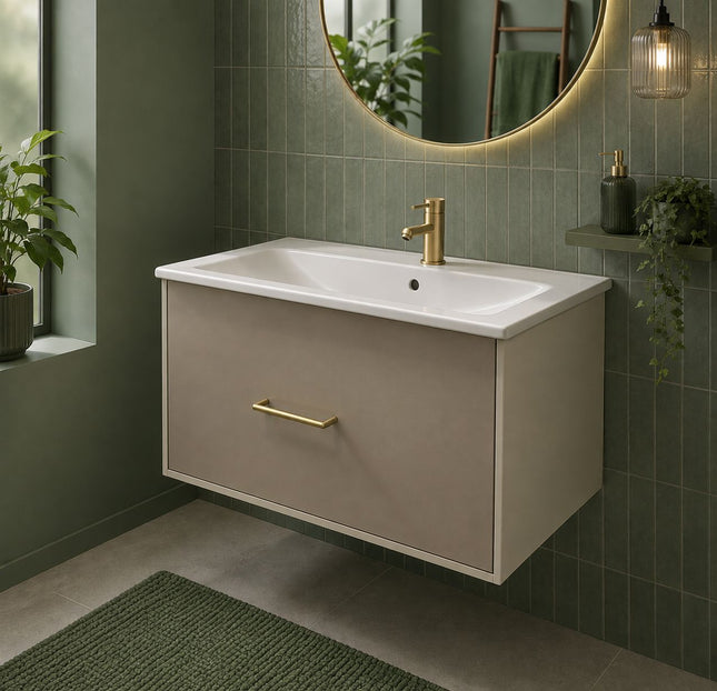 Safari 800 Wall Hung Vanity Unit & Basin Clearance Vanity Unit Waterworks Bathrooms 