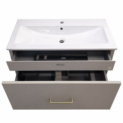 Safari 800 Wall Hung Vanity Unit & Basin Clearance Vanity Unit Waterworks Bathrooms 